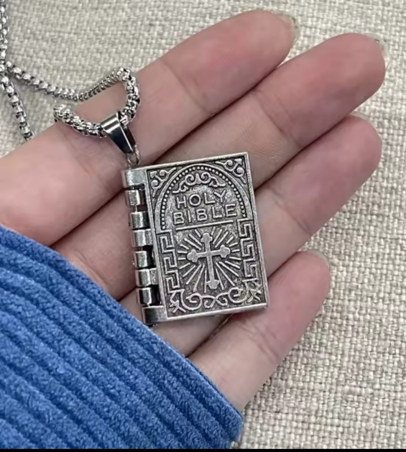 Holy Bible Pendant Necklace - Image 4