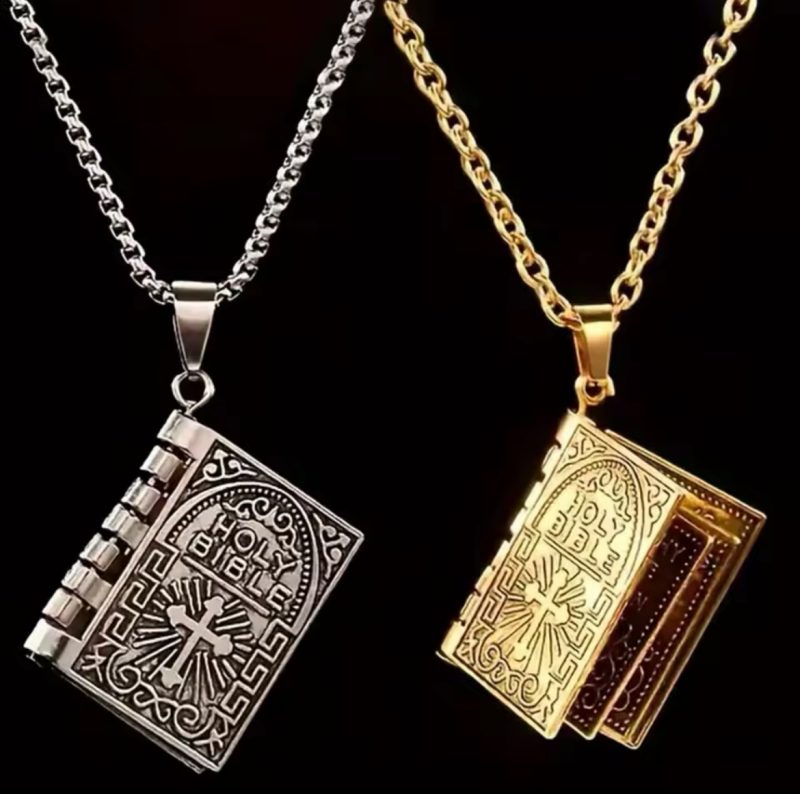 Holy Bible Pendant Necklace
