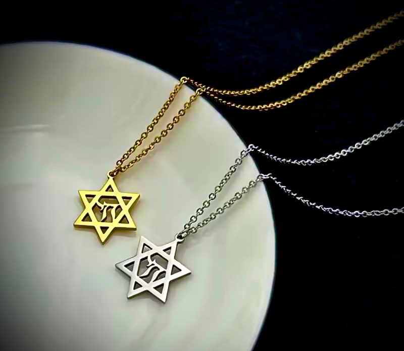 Star of David chai necklace