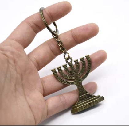 Menorah Keychain holder